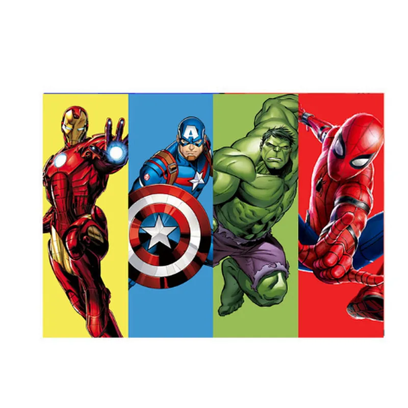 125x80cm Superhero Iron Man Hulk Banner Photography Backgrounds Professional Indoor Birthday Party Decoratio Photo Backdrops