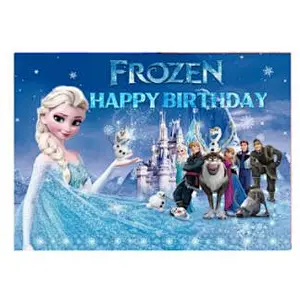 Cartoon Background Cloth Super Hero Mickey Minnie Boss Baby Theme Backdrop For Children Birthday Party Decoration Cloth