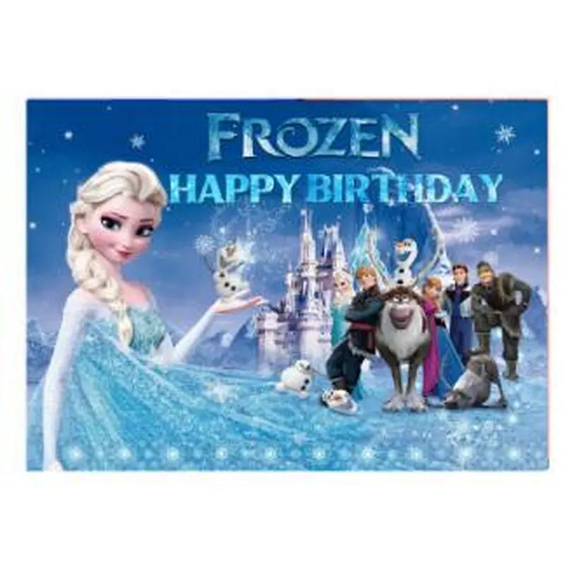Cartoon Background Cloth Super Hero Mickey Minnie Boss Baby Theme Backdrop For Children Birthday Party Decoration Cloth