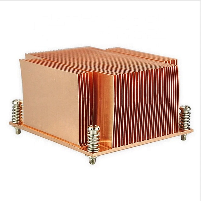 2021 LGA2011 laptop skiving copper fins CPU 2U rack server motherboard heatsink