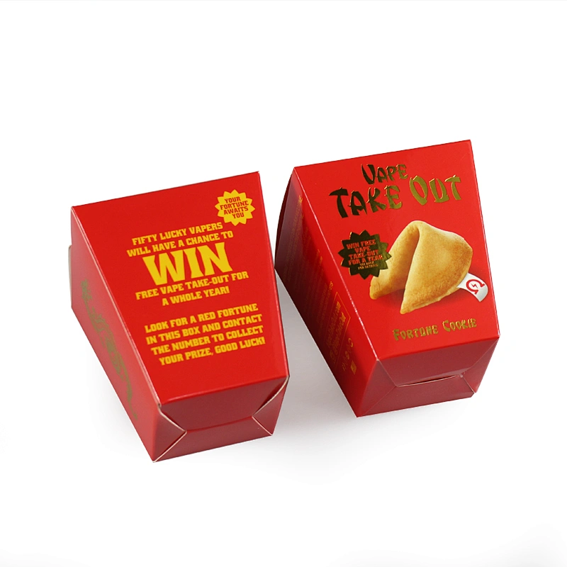custom paper packing box foil gold stamping and trapezoid shape