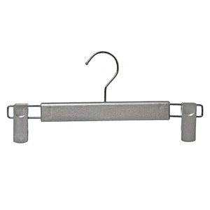 4580-31.5cm manufacturer provide silver plastic pants hanger