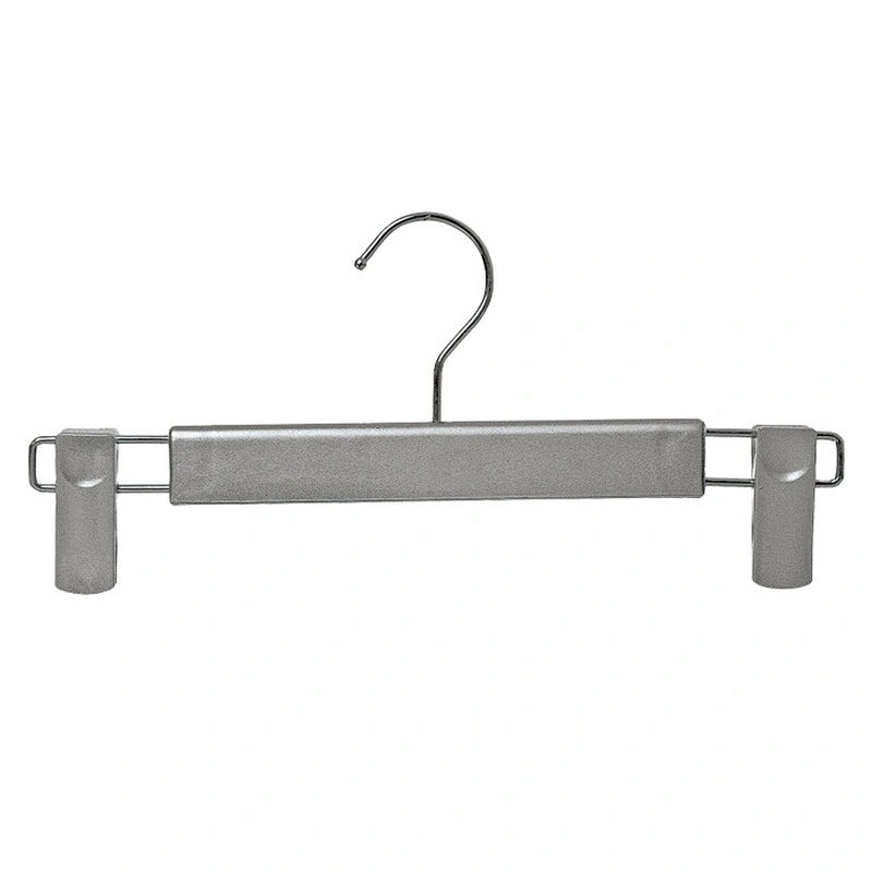 4580-31.5cm manufacturer provide silver plastic pants hanger