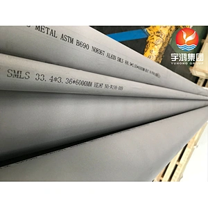 ASTM B690 AL-6XN (UNS NO8367, DIN1.4501 ) NICKEL ALLOY STEEL PIPE