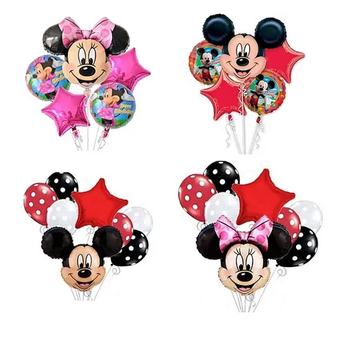 Wholesale Foil  Cartoon Shape Mickey Mouse Balloon Set for Birthday Party Decoration