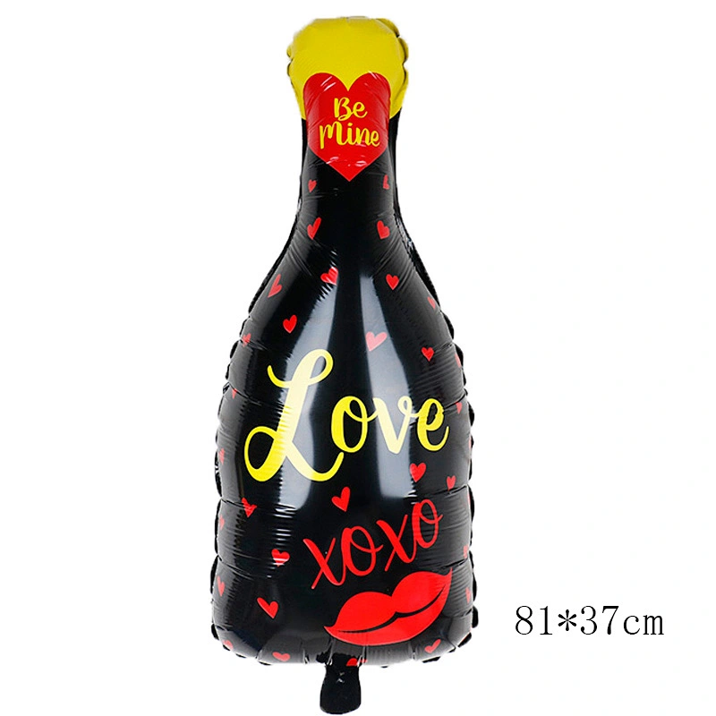 Lagrge wine Whiskey Bottle foil Balloon 30 years old Happy Birthday Party Decor Aged To Perfection holiday Theme supplie
