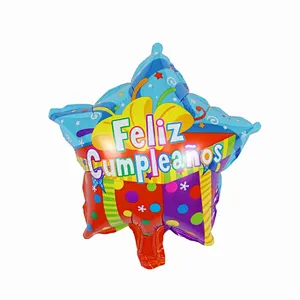 New hot selling balloons 10 inch Spanish foil balloon feliz cumpleanos wedding love balloons birthday party decoration