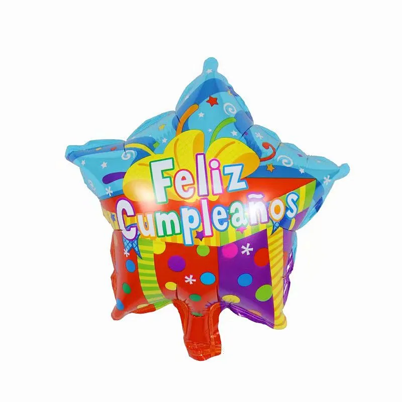 New hot selling balloons 10 inch Spanish foil balloon feliz cumpleanos wedding love balloons birthday party decoration