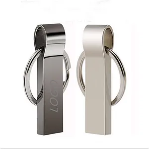 Waterproof Fast Transmission Metal USB Keychain With Custom Logo A Grade FLash Chip Pen Drive