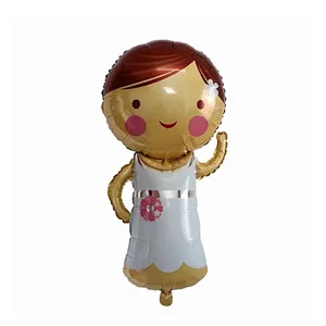 Large Size Groom Bride Wedding Dress Foil Helium Balloons Valentine's Day Wedding Engagement Party Decoration Supplies