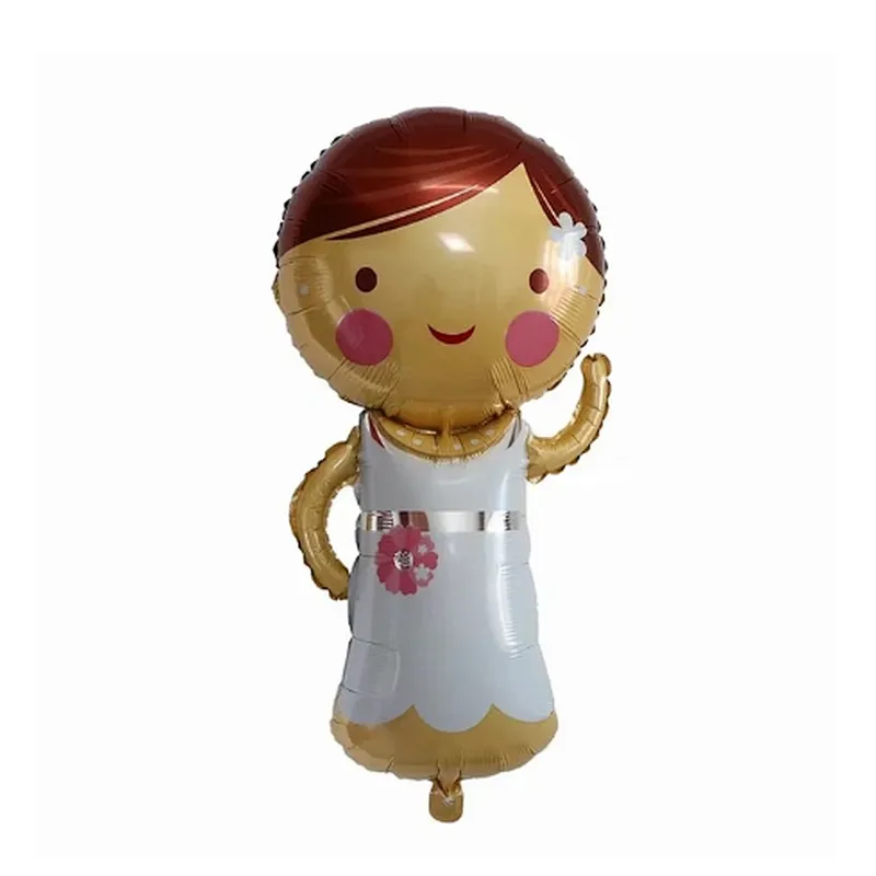 Large Size Groom Bride Wedding Dress Foil Helium Balloons Valentine's Day Wedding Engagement Party Decoration Supplies