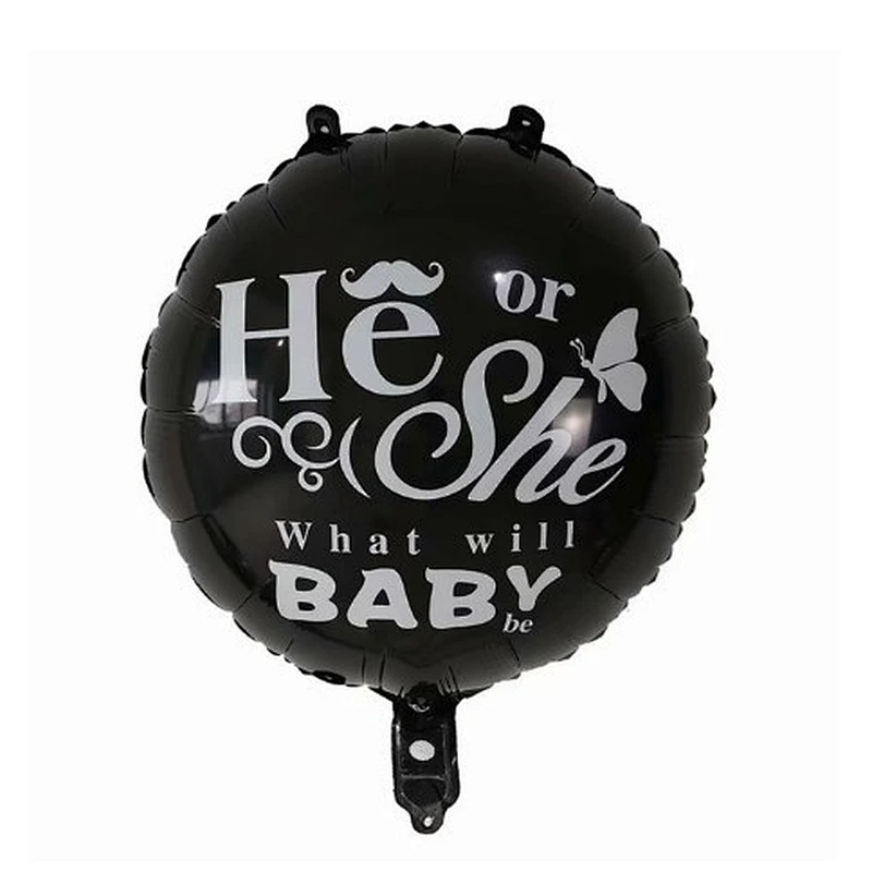 18inch Baby Shower Round Foil Balloons Princess Boy or Girl Birthday Party Decor golobs Supplies baby 1st Helium balloon