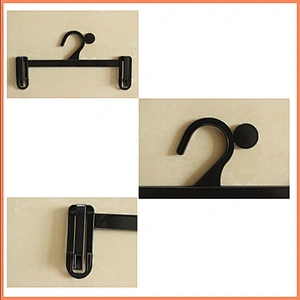 4030-25 long light black hanger plastic hanger cloth hanger for pants skirt