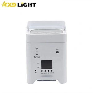 6X12W RGBWA+UV 6IN1 Wireless Battery Powered Uplight LED Par Light