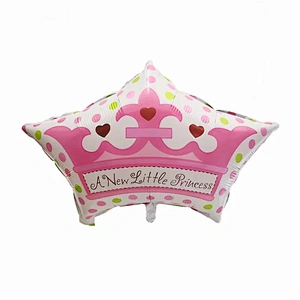 Angel Baby Shower Foil Balloons Boys Girls Birthday Party Newborn Kids Party Decoration Air Globos Blue Pink Mix Baloes Supplies