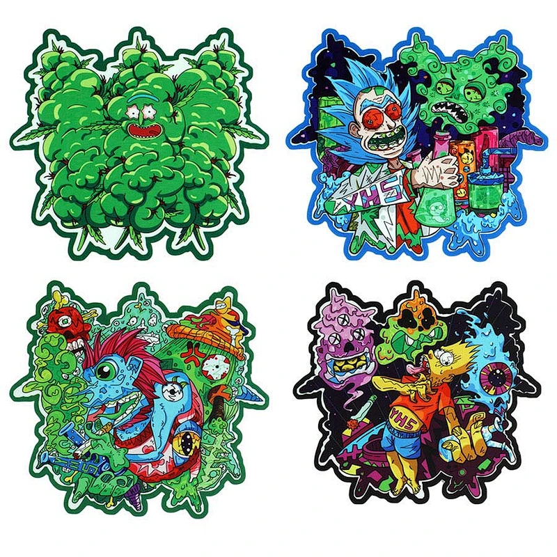 China supplier glass water bongs smoking pipes accessories silicone hexagon drying mat cute tree style high quality mats