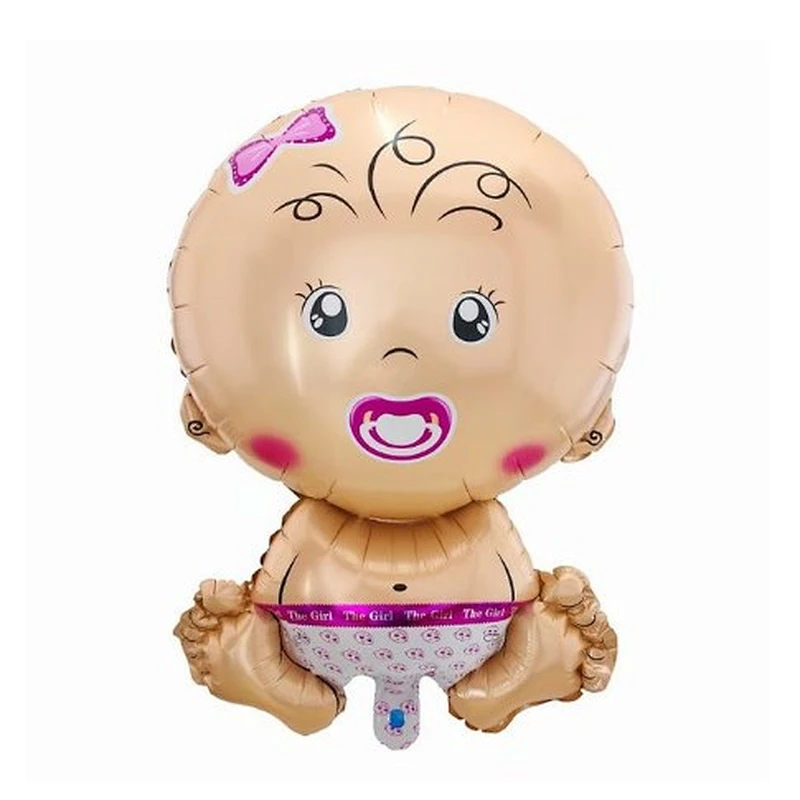 Angel Baby Shower Foil Balloons Boys Girls Birthday Party Newborn Kids Party Decoration Air Globos Blue Pink Mix Baloes Supplies