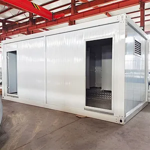 Double Door, Sliding or Double Push Door, Two or Four Window Prefab Container House