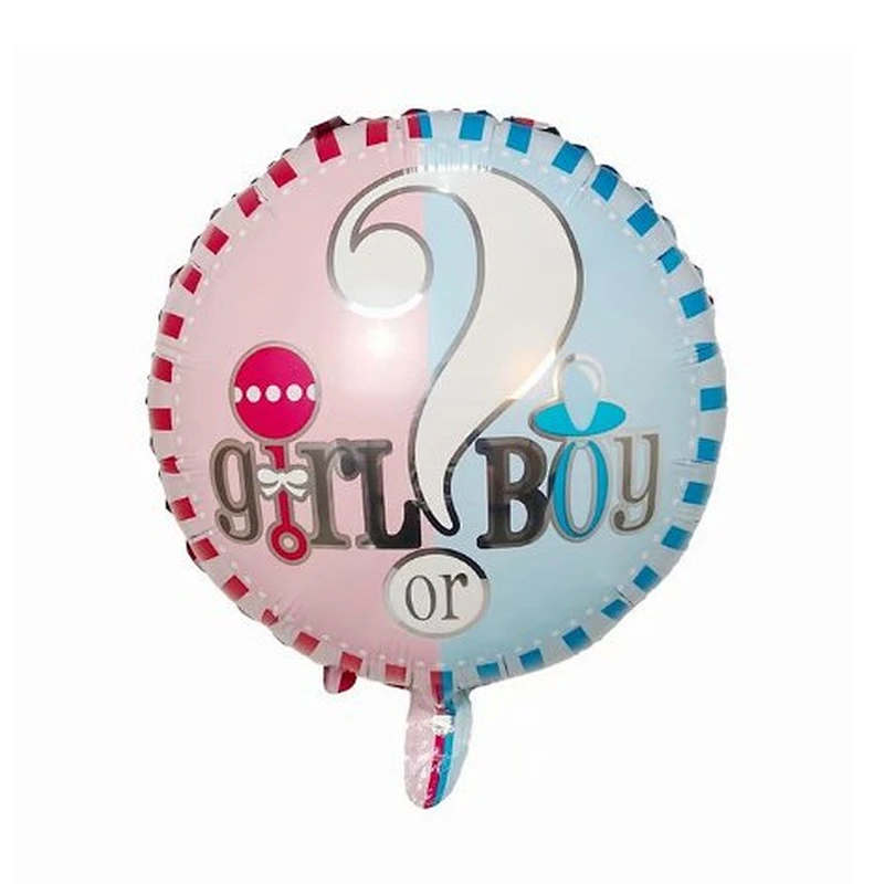 18inch Baby Shower Round Foil Balloons Princess Boy or Girl Birthday Party Decor golobs Supplies baby 1st Helium balloon