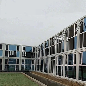 وحدات رخيصة الجاهزة مع منزل حاوية جدار زجاجي