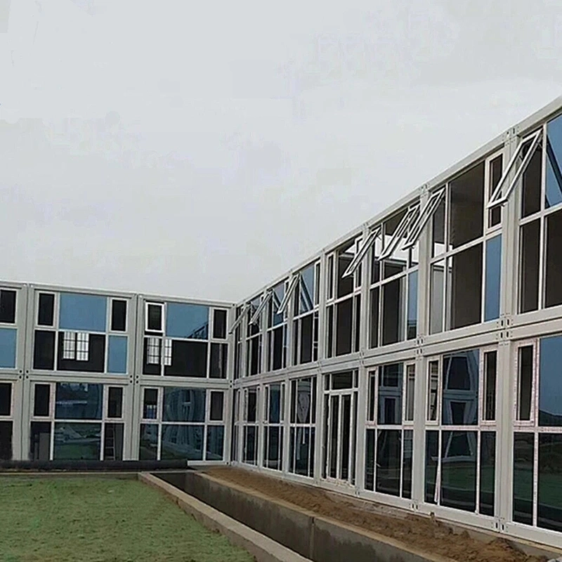 وحدات رخيصة الجاهزة مع منزل حاوية جدار زجاجي