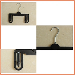 4101-21.5  new style plastic pants hanger with metal hook clothes hanger