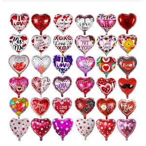 10pcs Love Heart Wedding Balloons Valentines Day Anniversary Party Decoration Inflatable I Love You Helium Balloon Gift Globos