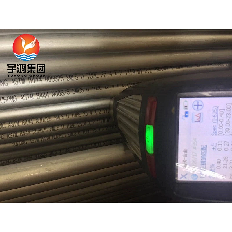 ASTM B444 Inconel 625 U bend Tube (UNS NO6625 , DIN 2.4856) Heat Exchanger Application