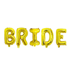 16Inch 32Inch 5Pcs Rose Gold Bride To Be Letter Foil Balloon Wedding Decoration Baby Shower Valentines Day Party Bride Balloon Gift Supplies