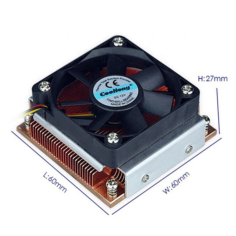 PM478 pure copper skiving heatsink with fan sold directly at the Dongguan factory