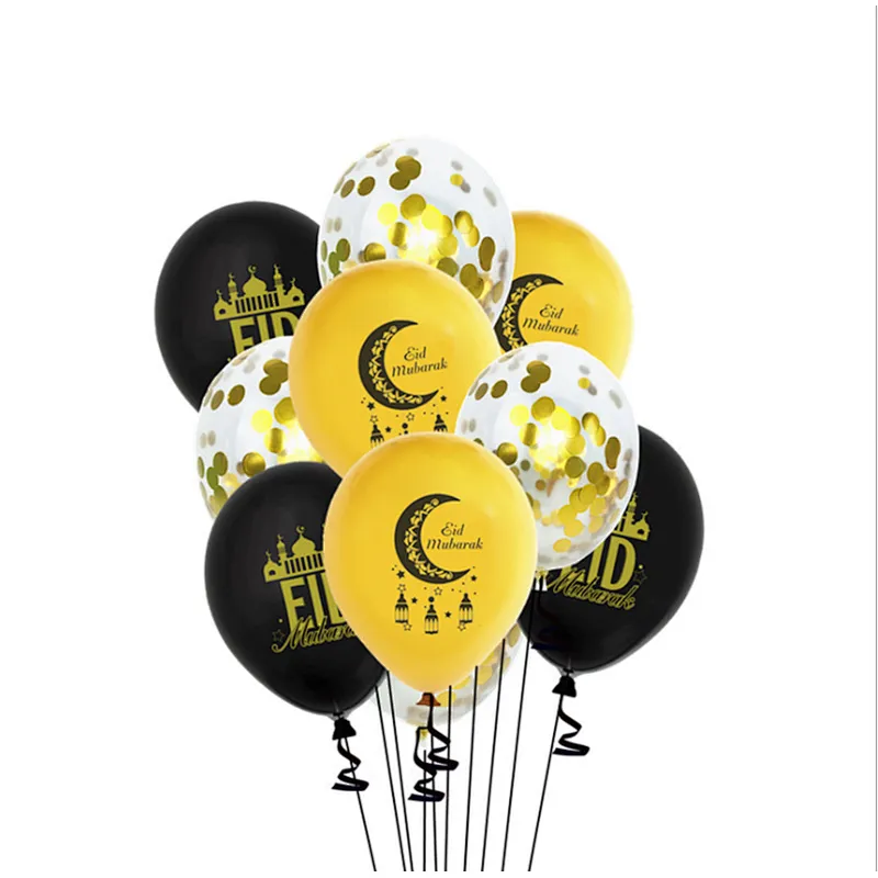 Pafu Islamic Muslim Party Supplies Gold Eid Mubarak Foil Balloon Ramadan Party Eid Mubarak Party Balloon Decoration