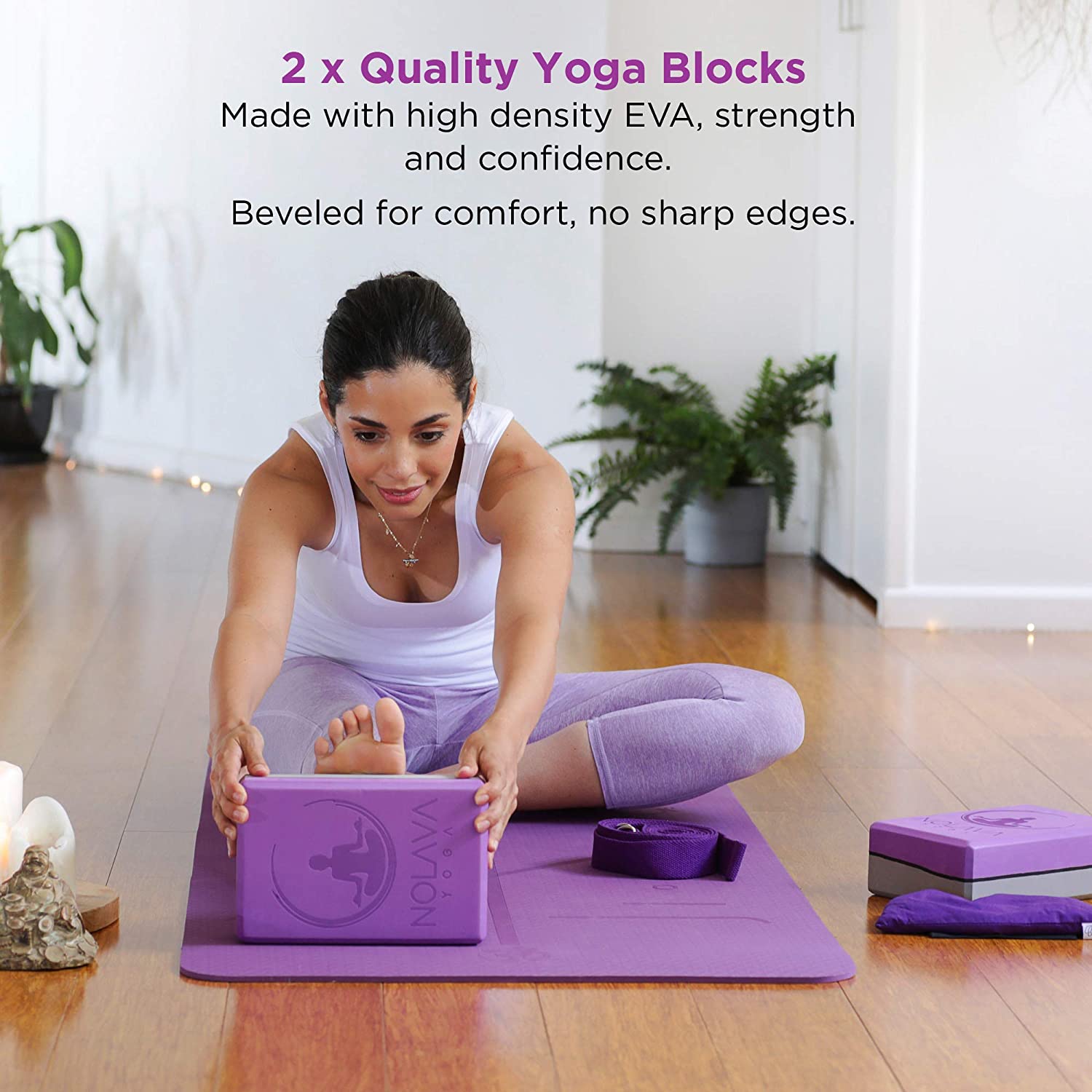 Happy Fitness Yoga Mat Non Slip Set Vidoe