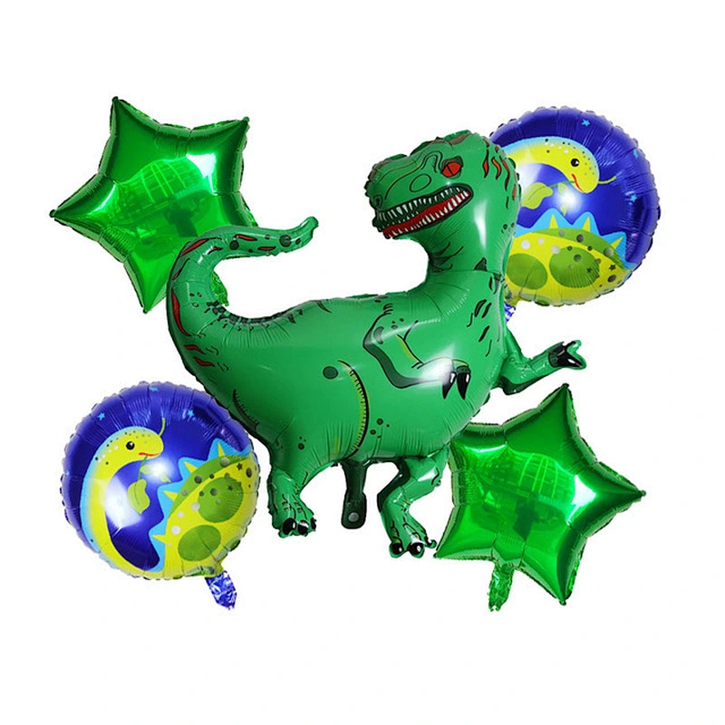 Large Dinosaur Foil Balloons Boys Animal Balloons Set Children Dinosaur Theme Birthday Party Decoration