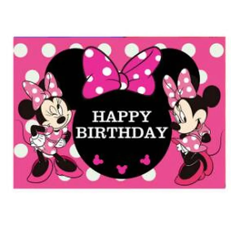 Cartoon Background Cloth Super Hero Mickey Minnie Boss Baby Theme Backdrop For Children Birthday Party Decoration Cloth
