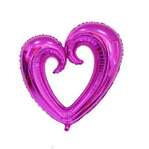 Large Hook Hollow Heart Shape Balloon Foil Balloons for valentine's day Wedding Birthday Party Celebration Decoration Balloon