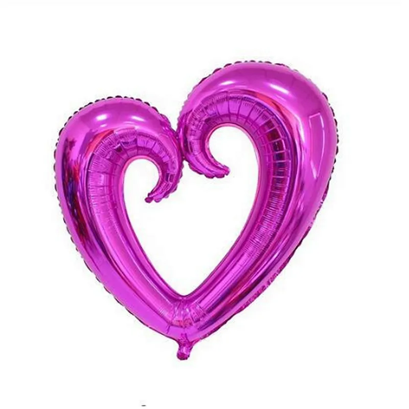 Large Hook Hollow Heart Shape Balloon Foil Balloons for valentine's day Wedding Birthday Party Celebration Decoration Balloon