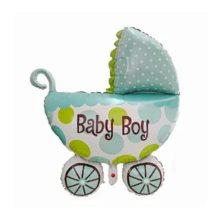 Angel Baby Shower Foil Balloons Boys Girls Birthday Party Newborn Kids Party Decoration Air Globos Blue Pink Mix Baloes Supplies