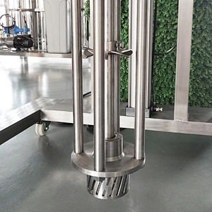 Movable Pneumatic Lifting Homogenizer Mixing Machine Small High Shear Homogenizer Machine for Small Business Machine