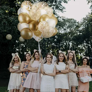 60 Pack 12 inch Clear Balloons and Gold Confetti Latex Balloons Wedding Birthday Party Decorations Globos