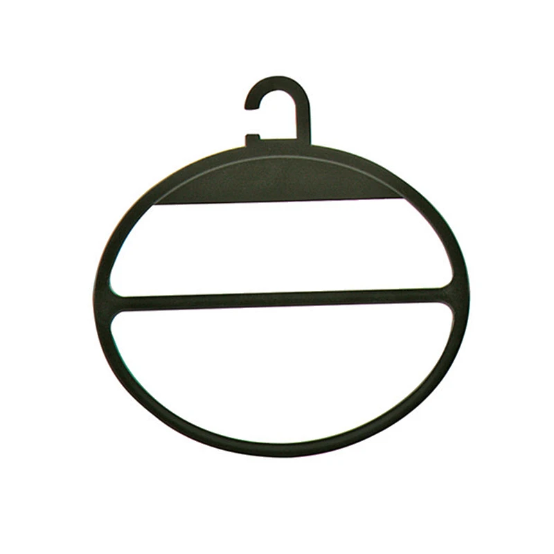 7000 black Solid plastic hanger round plastic scarf hanger