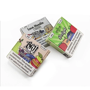 4x15ml plane paper package box matt lamination and customized printing