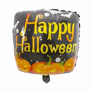 New Design Hot Sale Pumpkin Bat Halloween Aluminum Foil Balloon Halloween Party Decoration Balloon