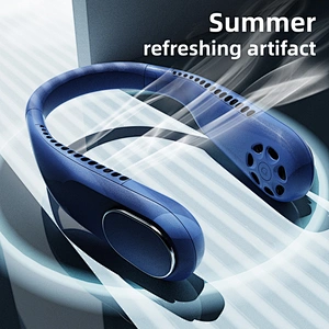 2021 Mini USB Portable Fan Neck With Rechargeable Battery Ultra quiet wind Wearable Fan handheld Air Cooler fans