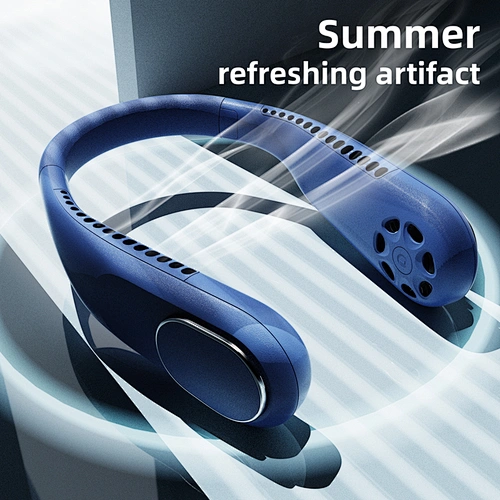 2021 Mini USB Portable Fan Neck With Rechargeable Battery Ultra quiet wind Wearable Fan handheld Air Cooler fans