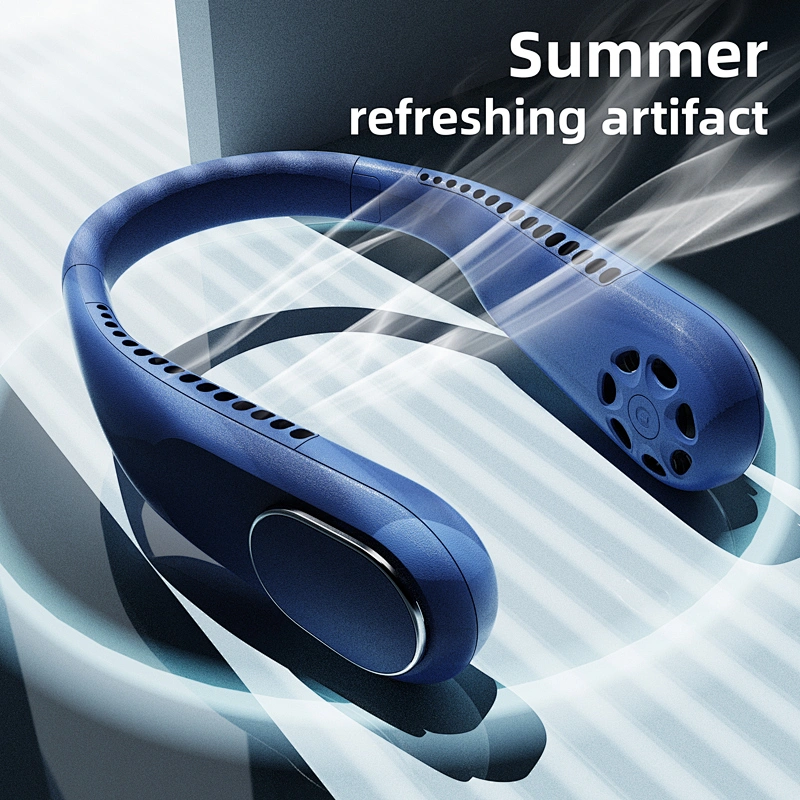 2021 Mini USB Portable Fan Neck With Rechargeable Battery Ultra quiet wind Wearable Fan handheld Air Cooler fans