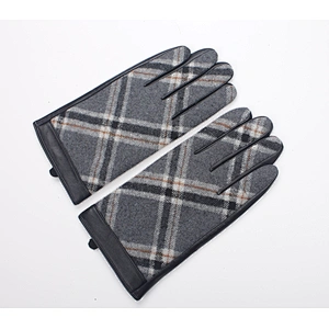 designer touch screen gloves,Tweed and Leather Men's Gloves,Fashion Gloves