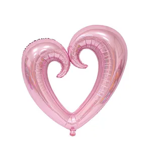 Large Hook Hollow Heart Shape Balloon Foil Balloons for valentine's day Wedding Birthday Party Celebration Decoration Balloon