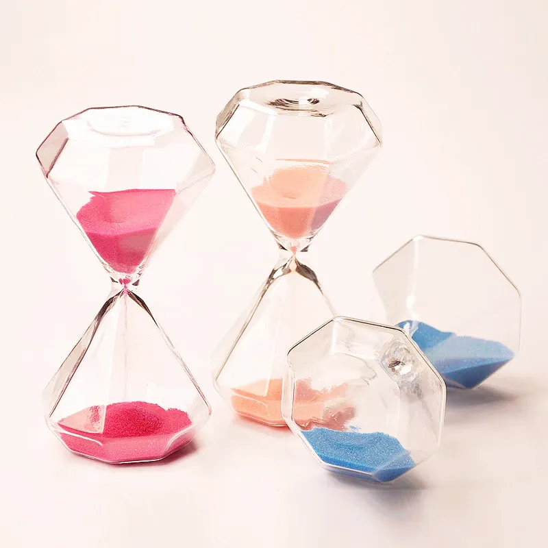 Frasco de vidrio de arenas de 30 minutos de alto borosilicato de suministro de fabricación de fábrica de China