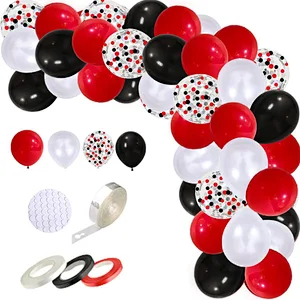 109pcs Outer Space Metallic Latex Balloon Garland Arch Kit Galaxy Rocket Astronaut Foil Balloons for Boy Kid Birthday Party Decoration