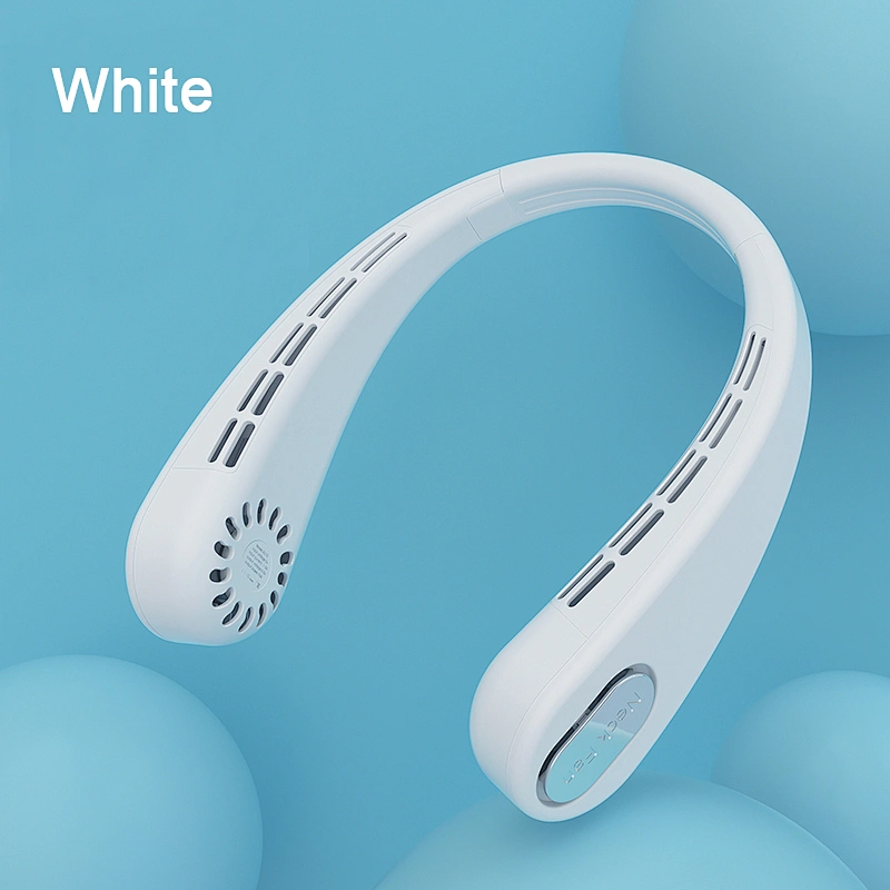 Summer Mini Hanging Neck Fan USB Rechargeable Fan Air Cooler Portable Halter Fan for Outdoor Travel Sports